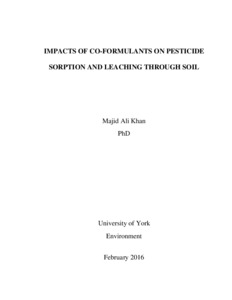 Phd thesis on pesticides used